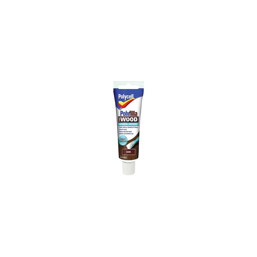 Polycell 5207200 Polyfilla For Wood General Repairs Tube Dark 75g