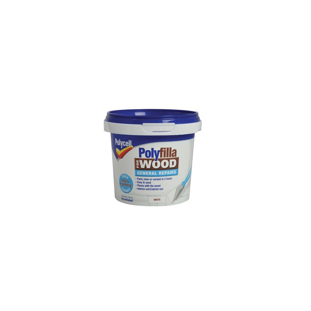 Polycell 5207197 Polyfilla for Wood General Repairs White Tub 380g