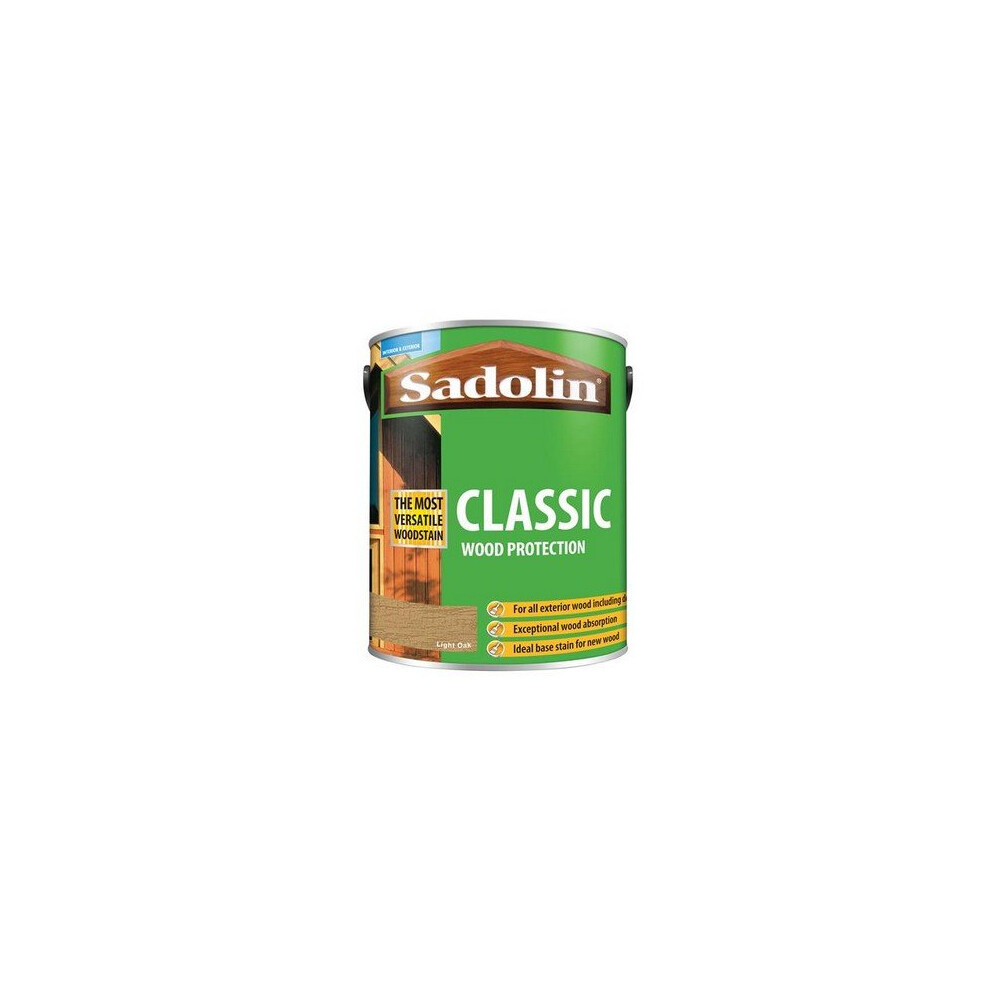 Sadolin 5012923 Classic Wood Protection Light Oak 5 Litre