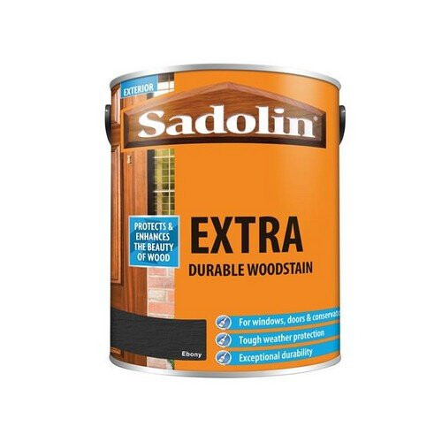 Sadolin Sadolin 5012999 Extra Durable Woodstain Ebony 5 Litre