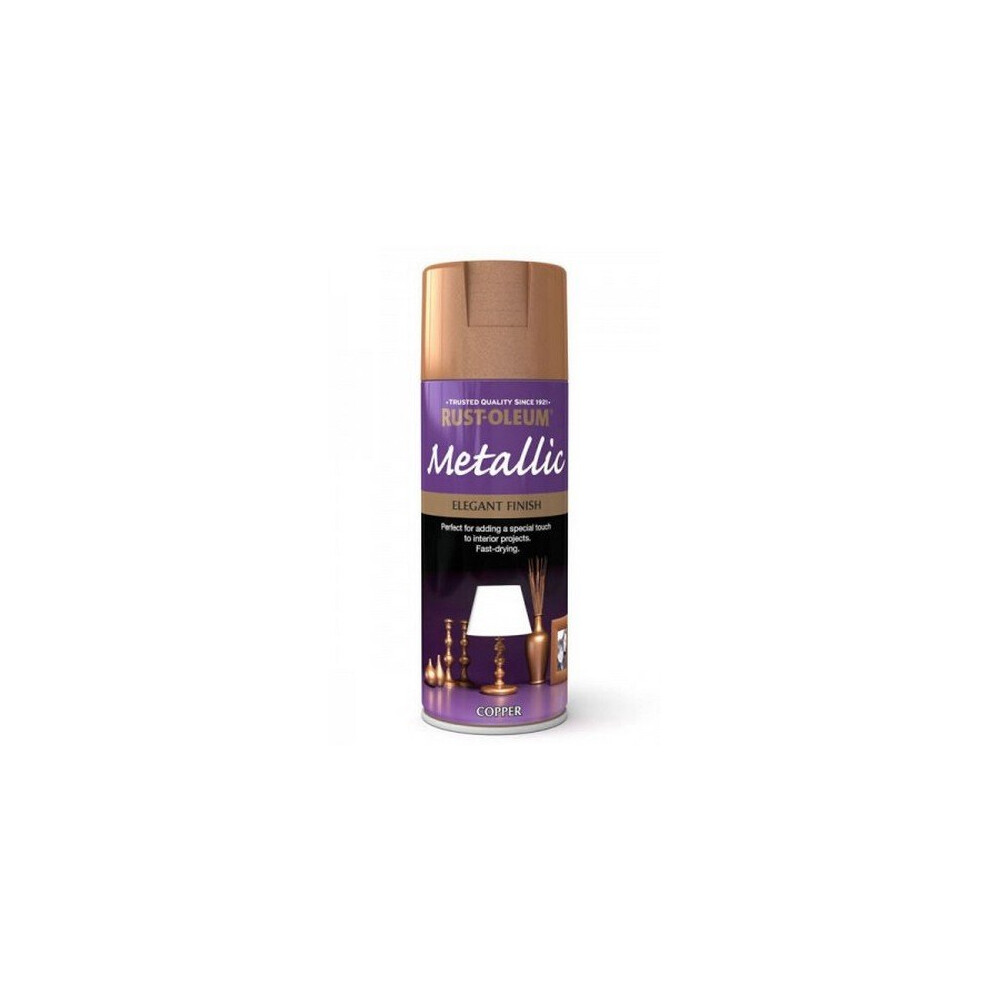 Rust-Oleum AE0110003E8 Metallic Elegant Metallic Copper Spray Paint 400ml