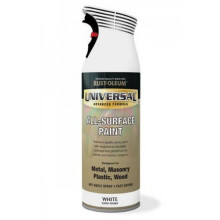 Rust-Oleum AE0160002E8 Universal All Surface White Satin Spray Paint 400ml