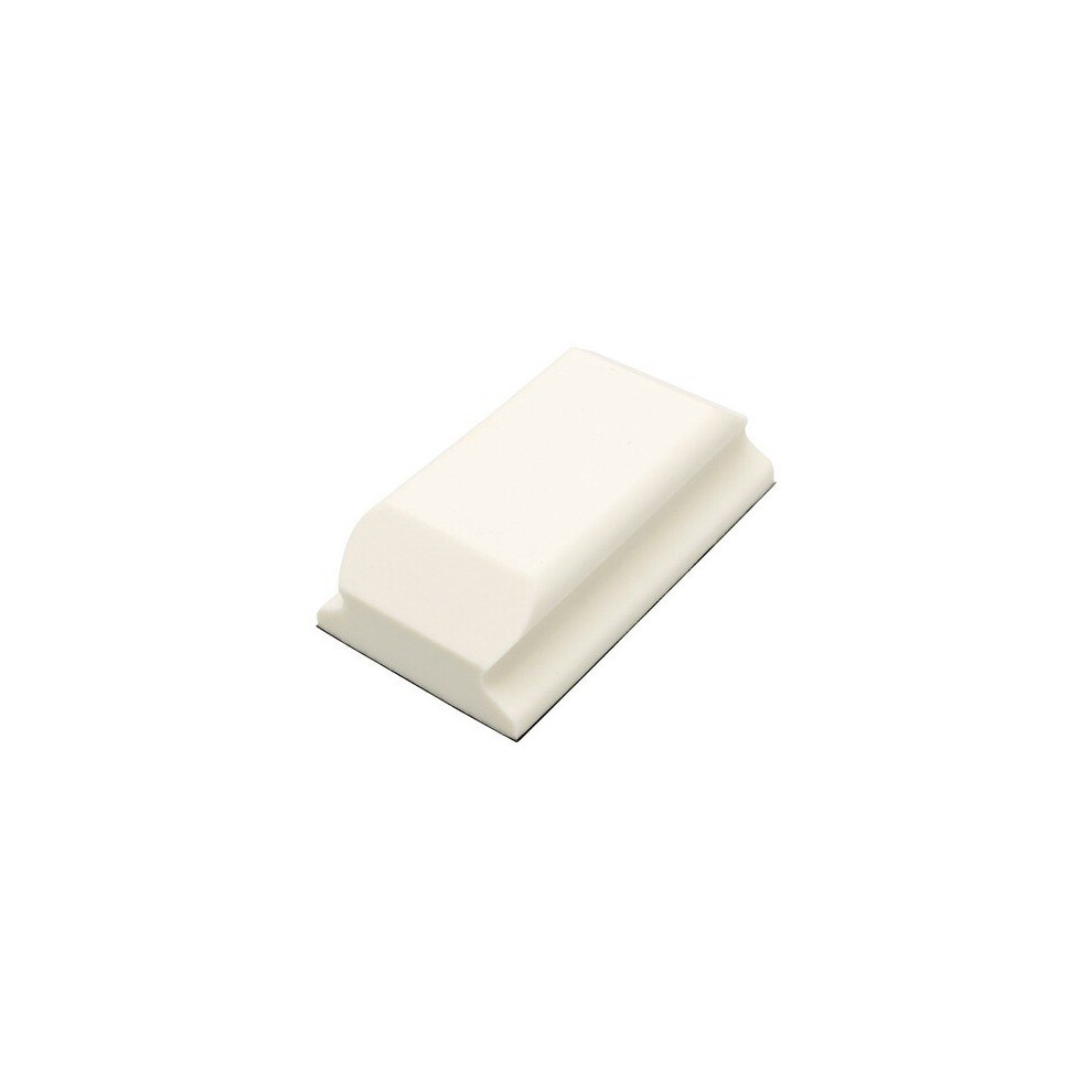 Flexipads World Class 93070 Hand Sanding Block Shaped White Pur Velcro Brand 70 X 125Mm 5021526930706