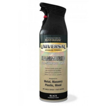 Rust-Oleum AE0160006E8 Universal All Surface Black Hammered Spray Paint 400ml