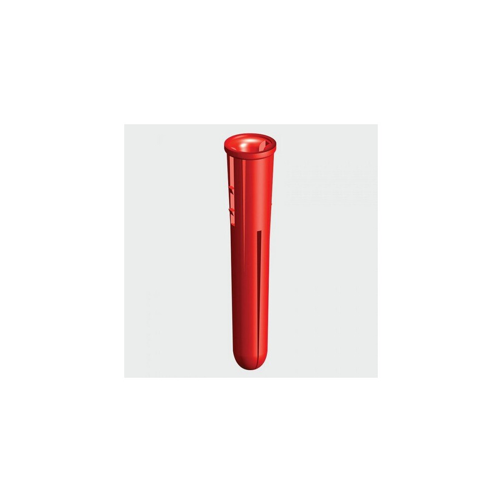 TIMco RPLUG Red Plastic Plug Box of 100