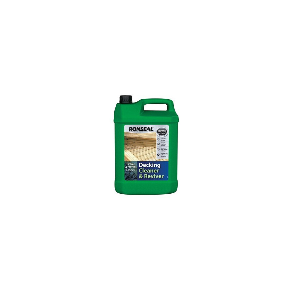 Ronseal 35903 Decking Cleaner & Reviver 5 Litre