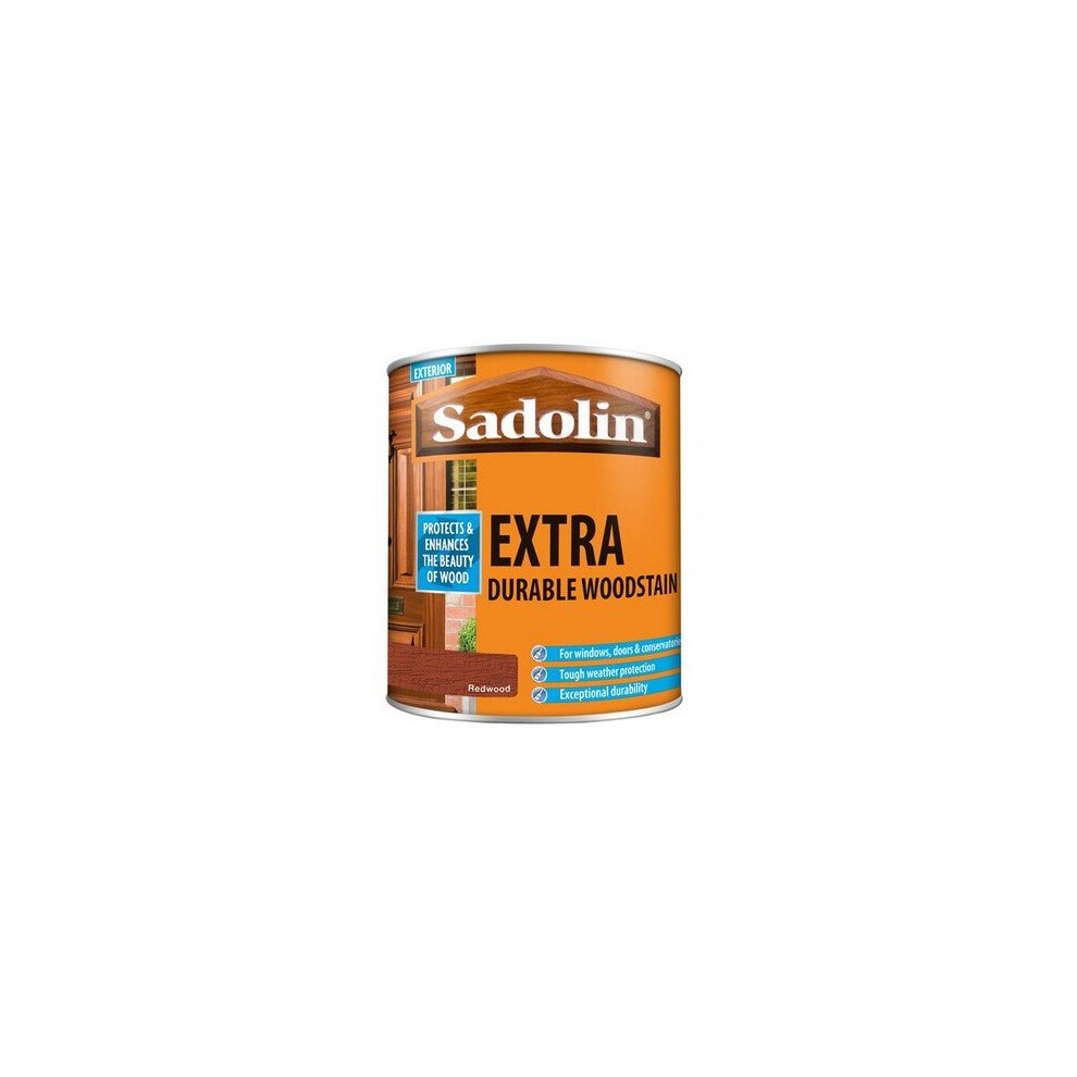 Sadolin 5028545 Extra Durable Woodstain Redwood 1 Litre