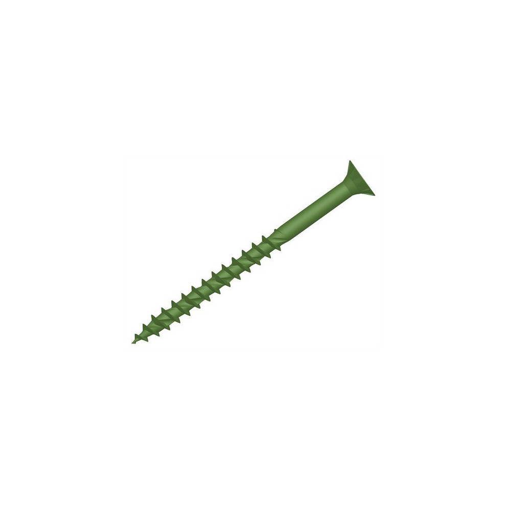 Forge FFDS4575GT Countersunk Torx Compatible Decking T25 Screws Green 4.5 x 75mm Tub of 400