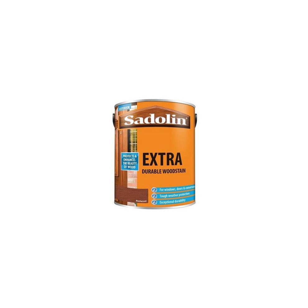 Sadolin 5013000 Extra Durable Woodstain Redwood 5 Litre