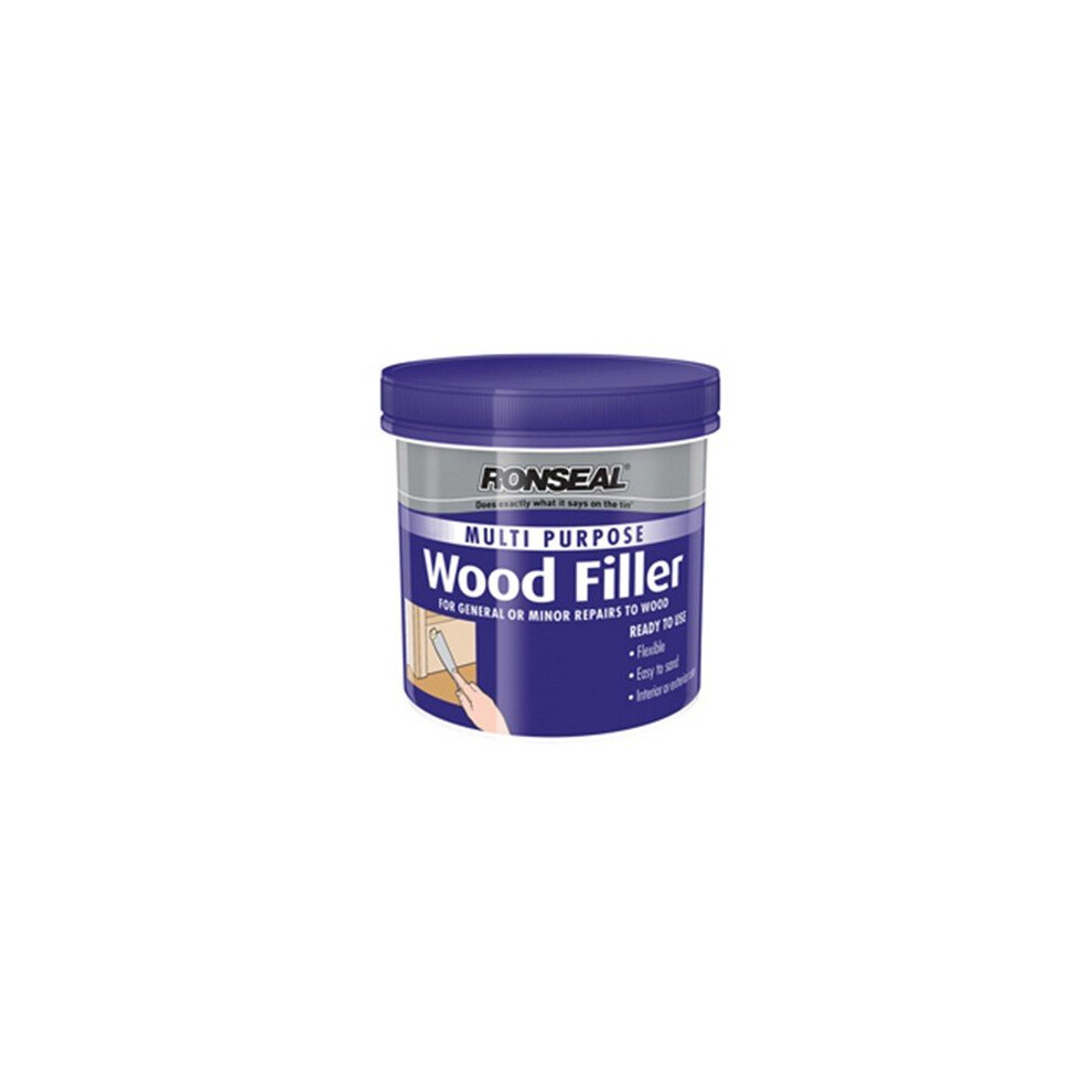 Ronseal 34738 Multi Purpose Wood Filler Tub Dark 250g