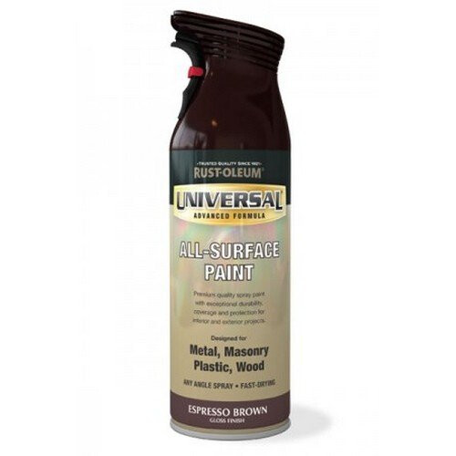Rust-Oleum Rust-Oleum AE0160008E8 Universal All Surface Expresso Brown Gloss Spray Paint 400ml