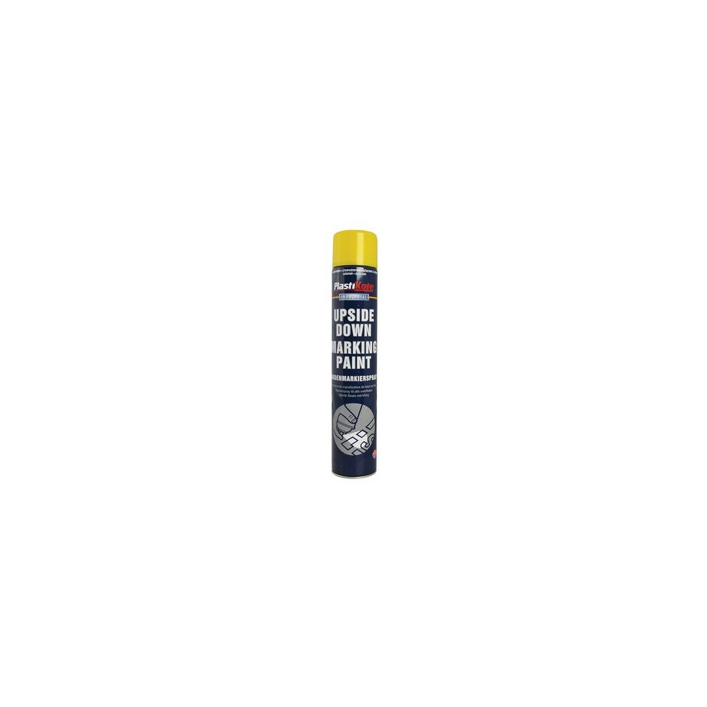 Plasti-Kote PKT6002 Upside Down Mark Paint Yellow 750ml