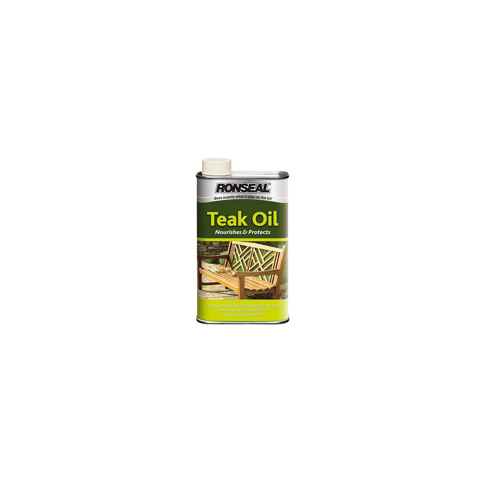 Ronseal 35821 Teak Oil Can 1 Litre