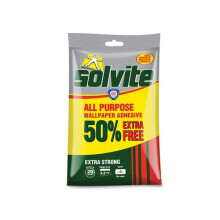 Solvite 965297 All Purpose Wallpaper Paste Sachet 3 Roll + 50% Free