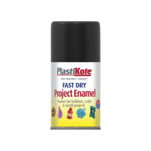 Plasti-Kote PKT101S Fast Dry Enamel Aerosol Black Gloss 100ml