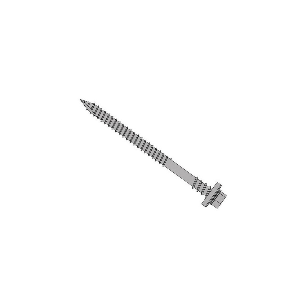 Forgefix TFHW16CPGP6380 TechFast Composite Panel to Timber Hex Screw T17 Gash Point 6.3 x 80mm Box 100