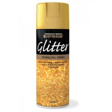 Rust-Oleum AE0210002E8 Glitter Spray Paint Gold Sparkling Finish 400ml