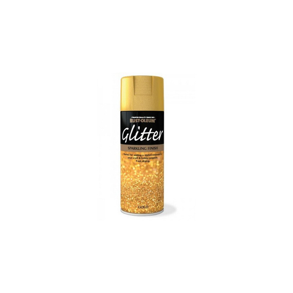 Rust-Oleum AE0210002E8 Glitter Spray Paint Gold Sparkling Finish 400ml
