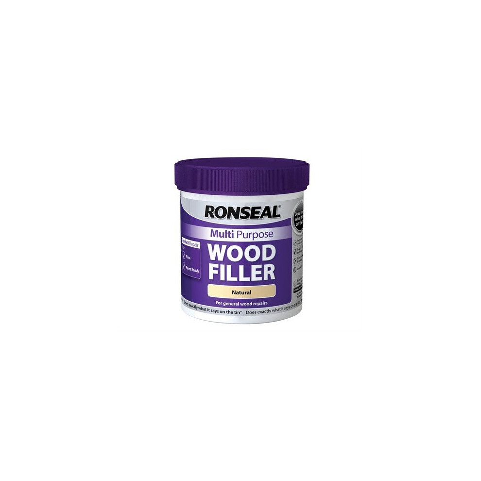 Ronseal 32039 Multi Purpose Wood Filler Tub Natural 930g