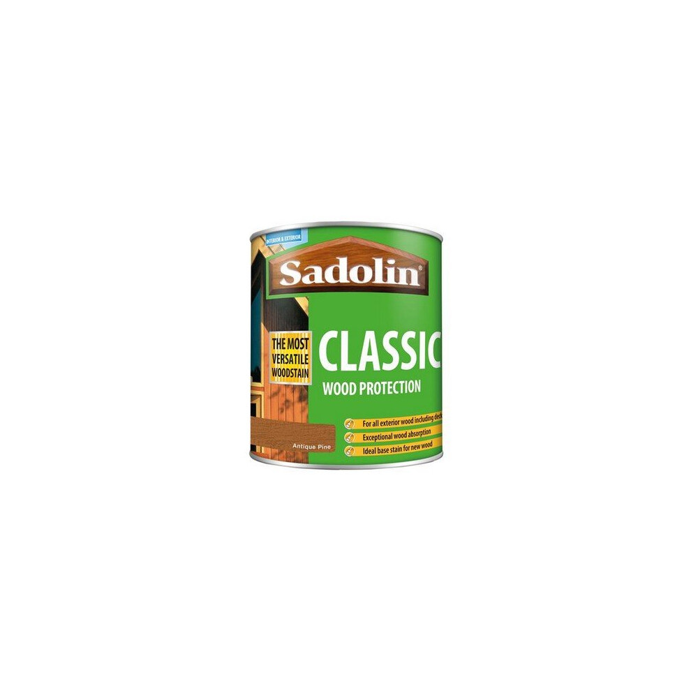 Sadolin 5028457 Classic Wood Protection Antique Pine 1 Litre