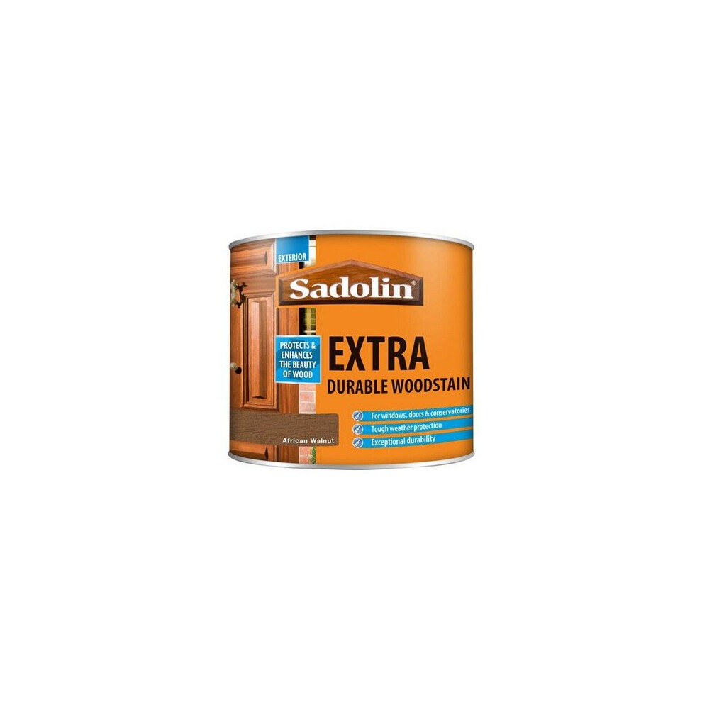 Sadolin 5028554 Extra Durable Woodstain African Walnut 500ml