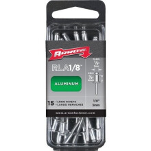 Arrow RMA1/8IP 1/8" Medium Aluminium Rivets Industrial Pack Box of 100