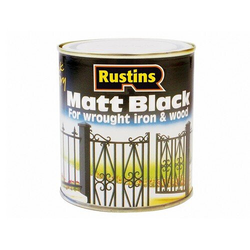 Rustins Rustins BLAM2500 Matt Black Paint Quick Drying 2.5 Litre
