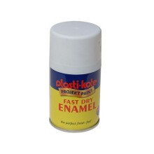 Plasti-Kote PKT102SF Fast Dry Enamel Aerosol White Matt 100ml