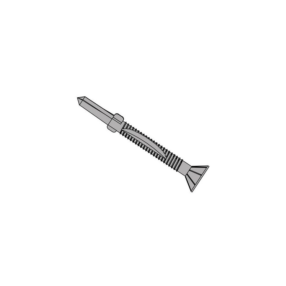 Forgefix TFCUWWSD55120H TechFast Timber To Steel CSK/Wing Screw No.5 Tip 5.5 X 120mm Box 50