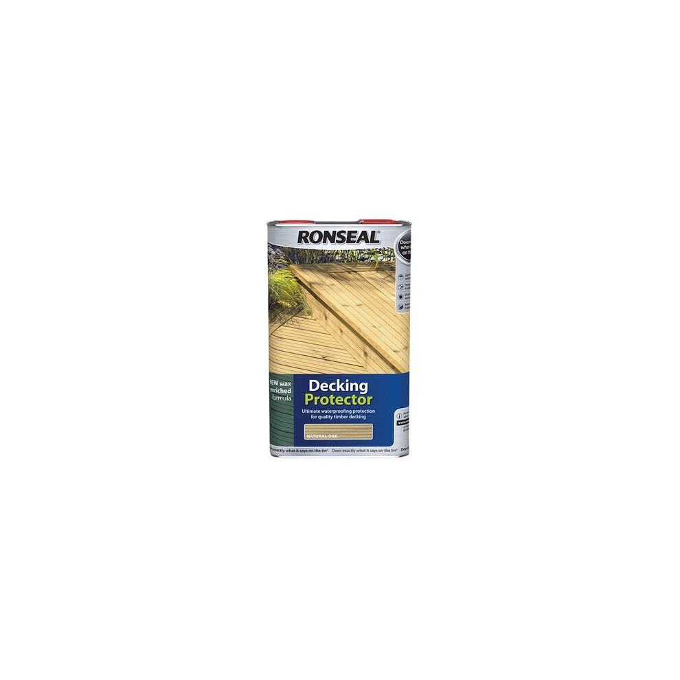 Ronseal 36434 Decking Protector Natural 5 Litre