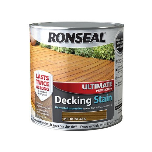 Ronseal Ronseal 36905 Ultimate Protection Decking Stain Medium Oak 2.5 Litre