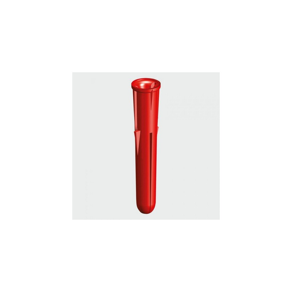 TIMco RPLUGPREM Red Plastic Premium Plug 34mm Bag of 1,000