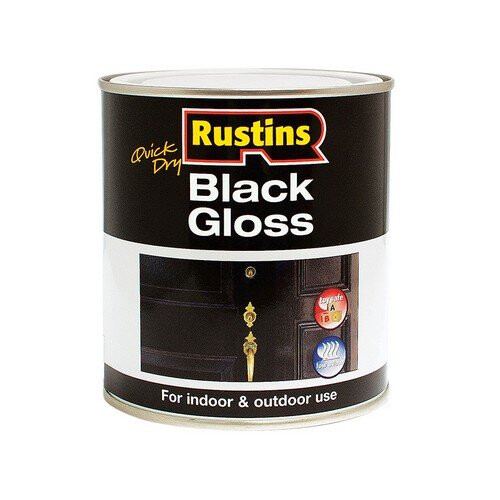 Rustins Rustins BLAGW250 Quick Dry Black Gloss 250ml