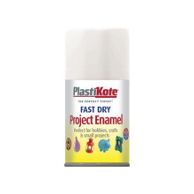 Plasti-Kote PKT102S Fast Dry Enamel Aerosol White Gloss 100ml
