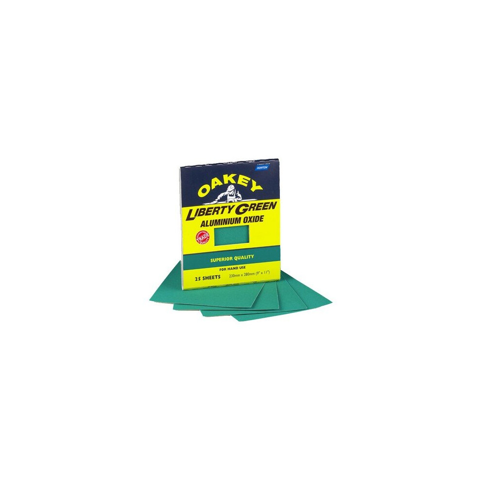 Oakey Liberty Green Aluminium Oxide Sheets 230 X 280Mm Assorted (3) 3157629665367