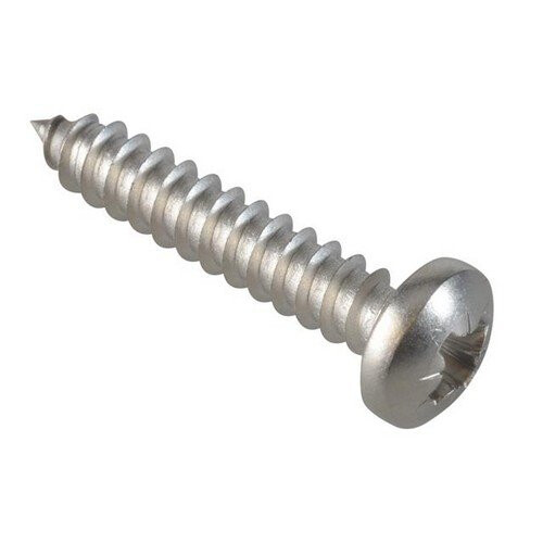 Forgefix Forgefix FPSTPP110SS Self-Tapping Screw Pozi Pan A2 SS 1in x 10 ForgePack 15