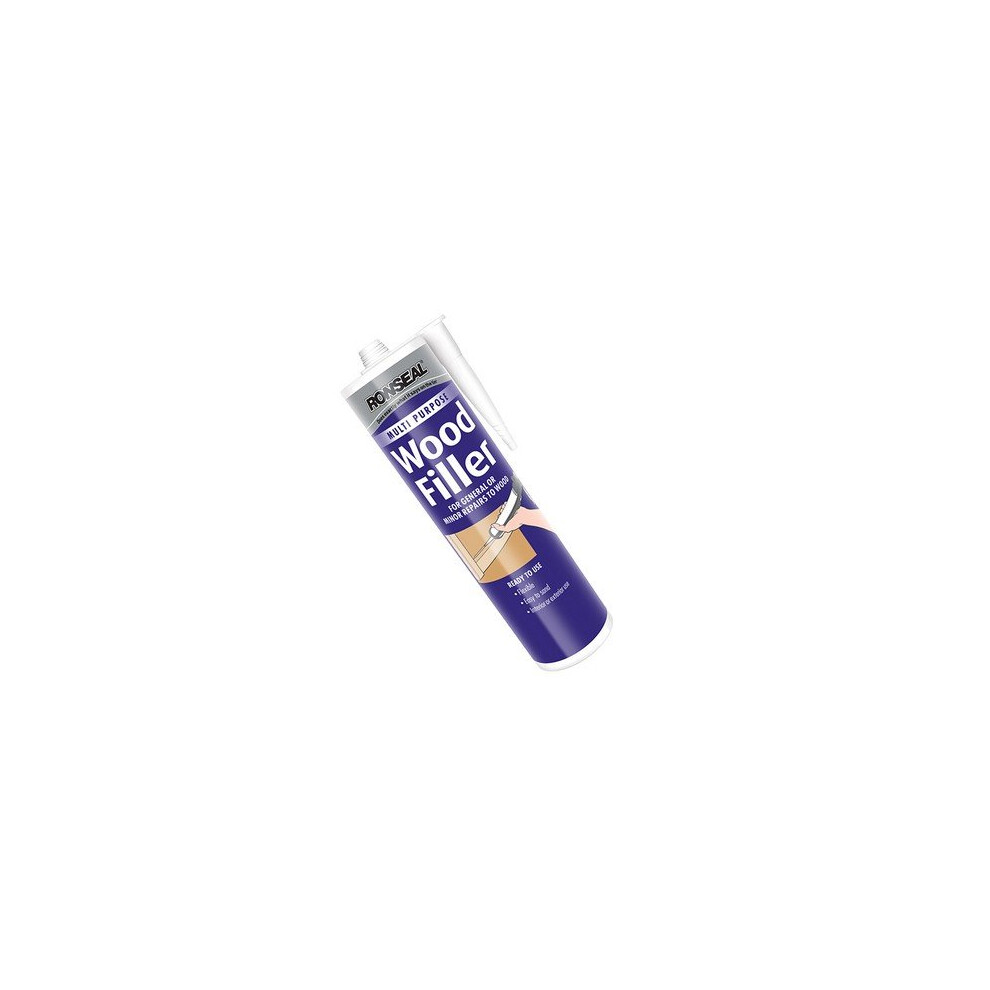 Ronseal 33368 Multi Purpose Wood Filler Cartridge Dark 310ml