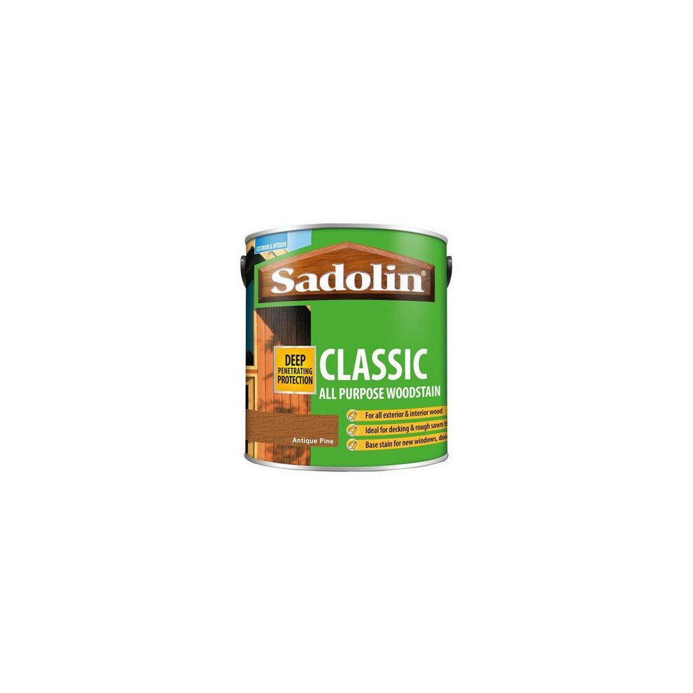 Sadolin 5028458 Classic Wood Protection Antique Pine 2.5 Litre