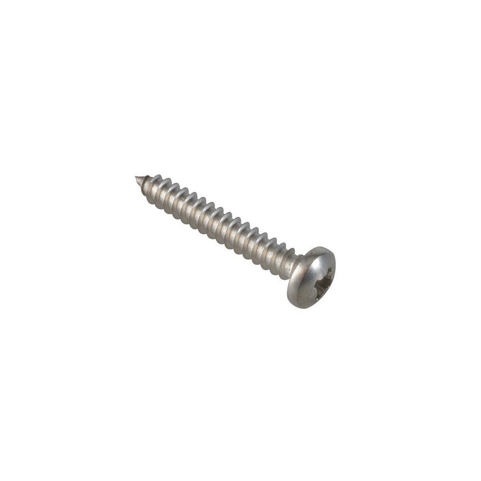 Forgefix FPSTPP11410SS Self-Tapping Screw Pozi Pan A2 SS 1.1/4in x 10 ForgePack 12