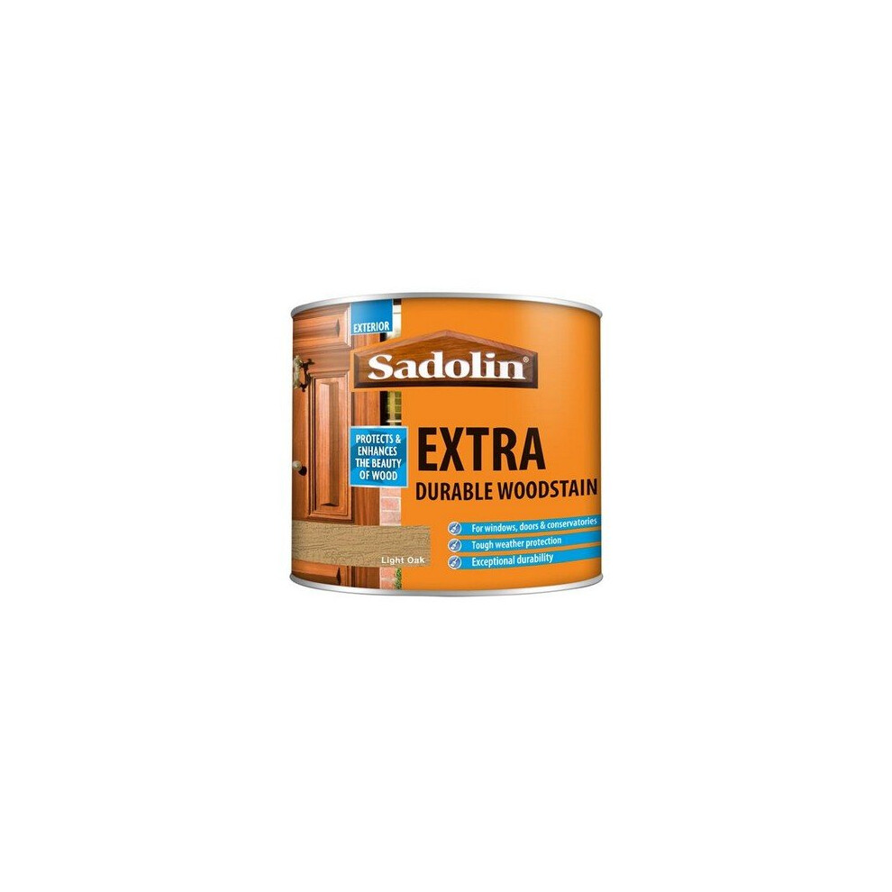 Sadolin 5028573 Extra Durable Woodstain Light Oak 500ml