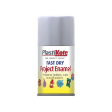 Plasti-Kote PKT109S Fast Dry Enamel Aerosol Aluminium 100ml