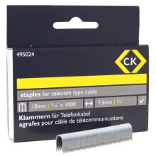 CK 495024 Telecom cable staples 4.5mm wide x 10mm deep Box Of 1000
