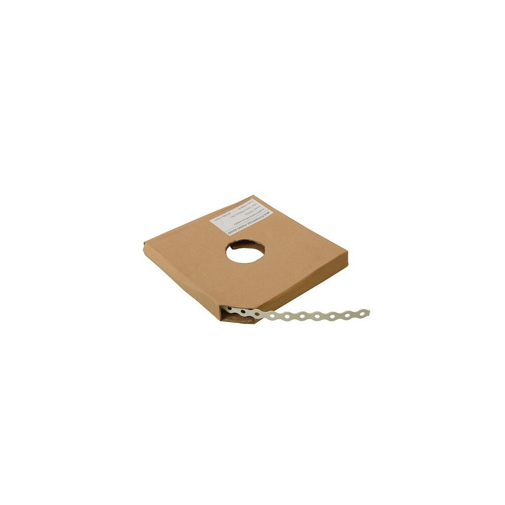 Forge Pcbw12 White Plastic Coated Pre-Galvanised Band 12Mm X 0.8 X 10M Box Of 1 5028485035855