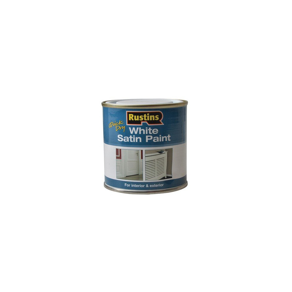 Rustins WHISW250 White Satin Paint 250ml