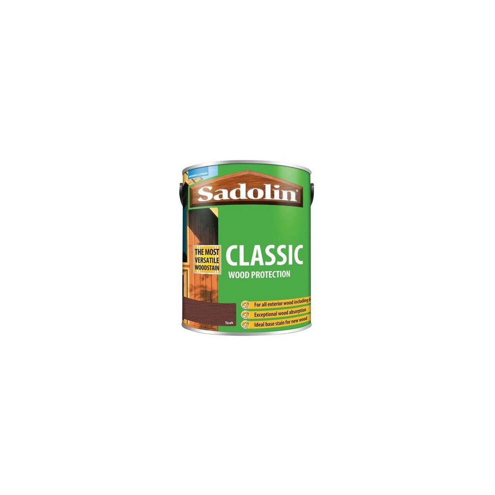 Sadolin 5028463 Classic Wood Protection Teak 5 Litre