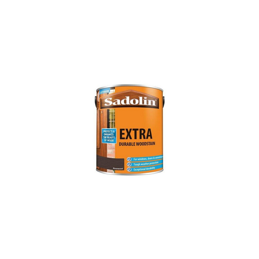 Sadolin 5028561 Extra Durable Woodstain Rosewood 5 Litre