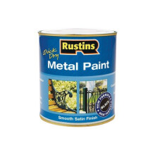 Rustins MPBK250 metalmaling glat satinsort 250 ml