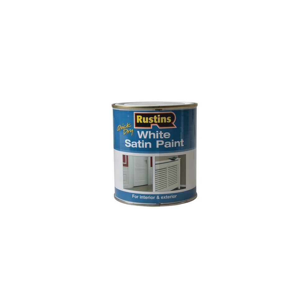 Rustins WHISW500 White Satin Paint 500ml