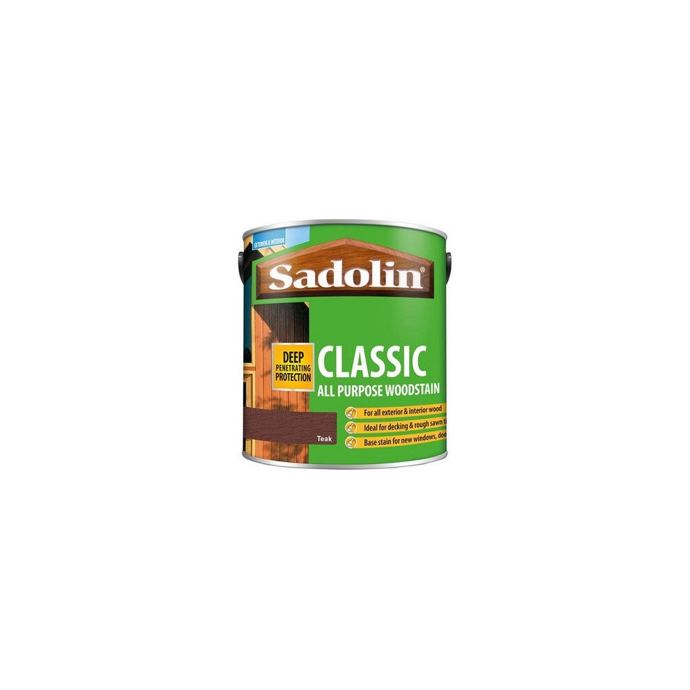 Sadolin 5028462 Classic Wood Protection Teak 2.5 Litre