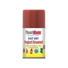 Plasti-Kote PKT112S Snabbtorkande emaljspray, nötbrun, 100 ml